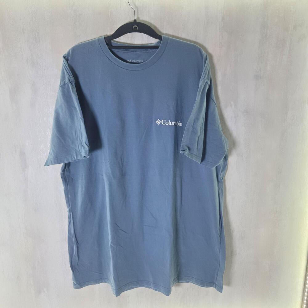 Columbia Shirt Mens 3XL Blue Always Roaming Graphic Tee Top Outdoor Camping